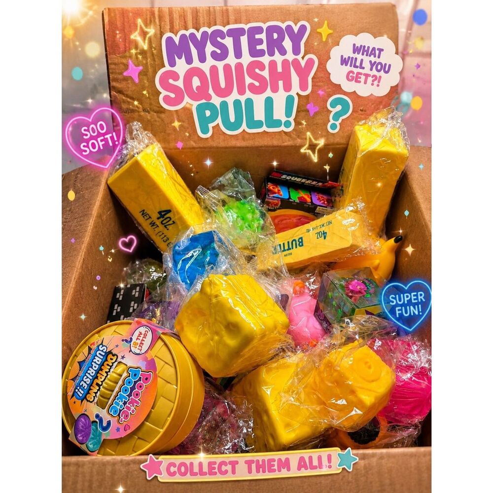Sensory Squishy Blind Box Series, Random Cute Slow Rise Toy, Collectible Stress